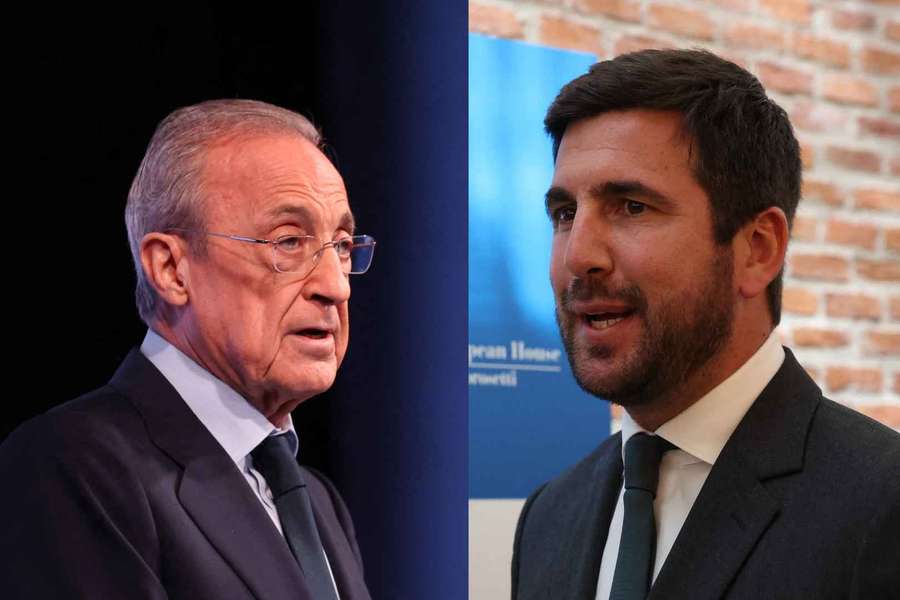 Florentino Pérez y Enrique Riquelme