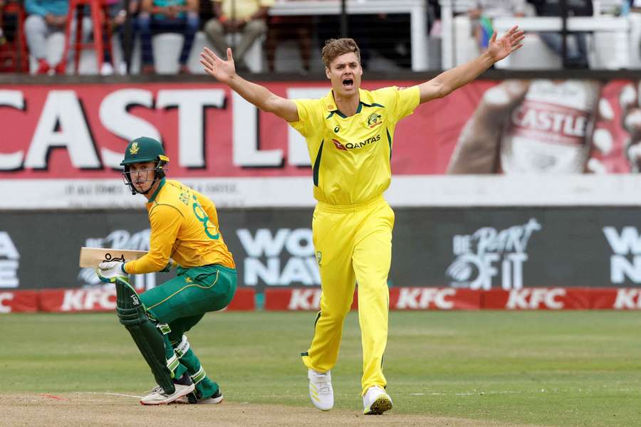 Spencer Johnson in action against South Africa