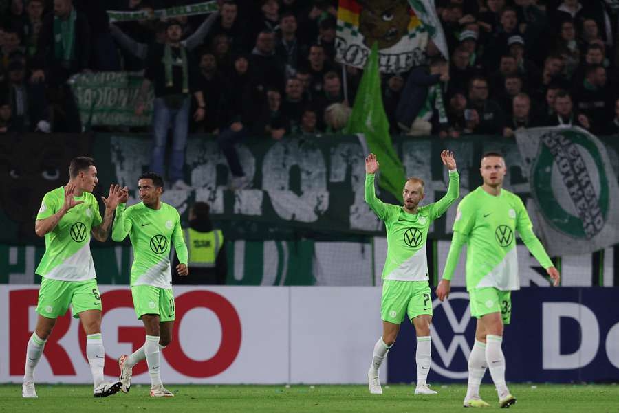 Die Wolfsburger siegen gegen Leipzig.
