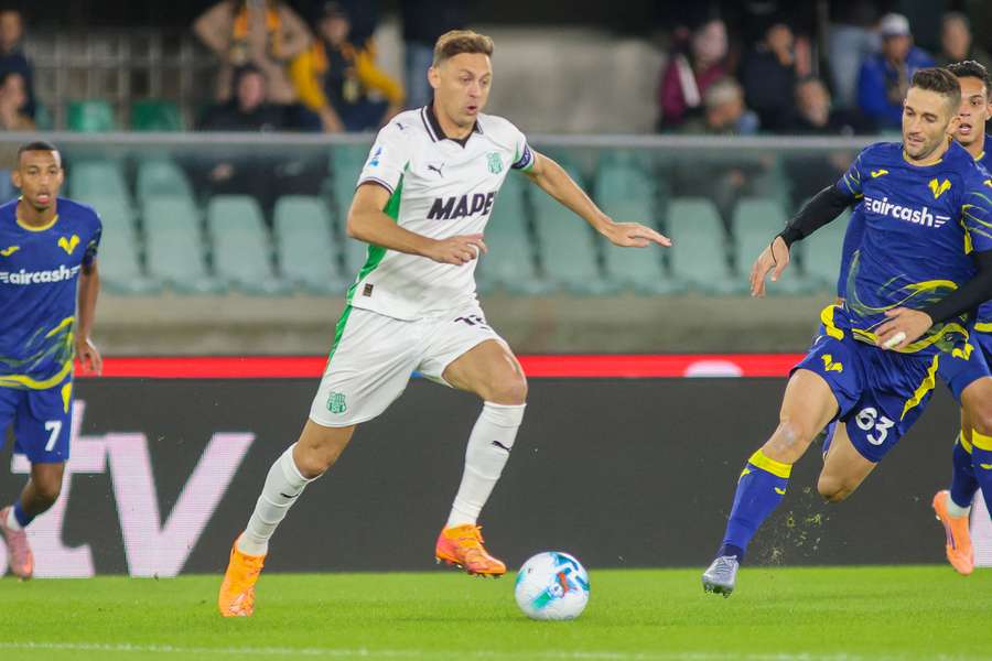 Nemanja Matic con il Sassuolo