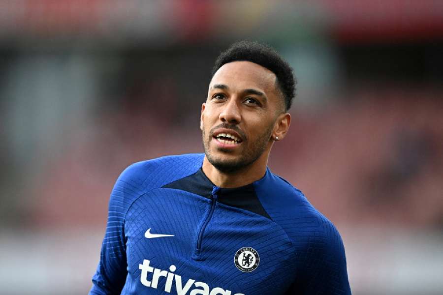 Aubameyang made just five Premier League starts for Chelsea