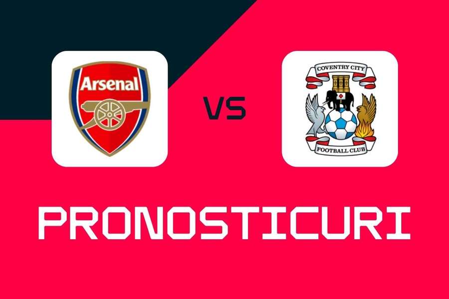 Arsenal - Coventry City: Pronosticuri, cele mai bune pariuri și cote Premier League