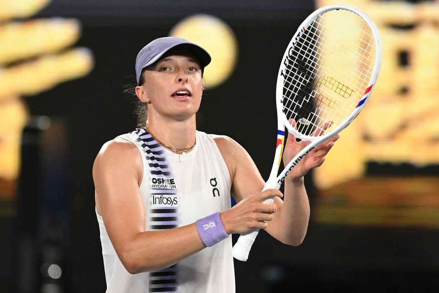 Iga Swiatek beißt sich durch.