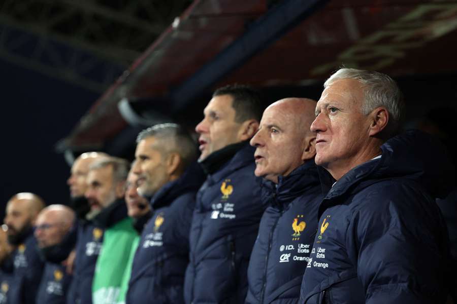 Didier Deschamps et son staff.