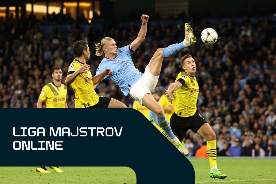 Akrobatické zakončenie Haalanda do siete Borussie.