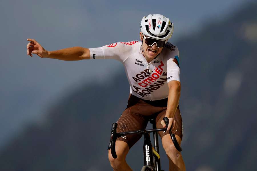 Felix Gall rose up the general classification after winning stage 17 to Courchevel