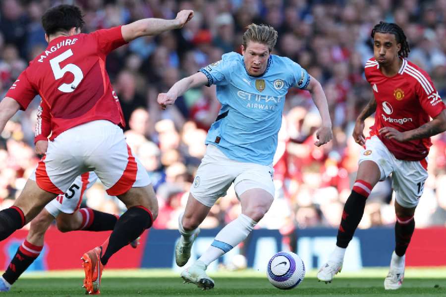 Kevin De Bruyne foi o personagem em partida que terminou sem gols em Old Trafford