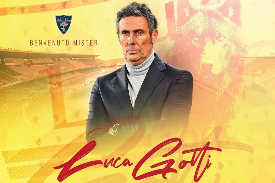O novo treinador do Lecce