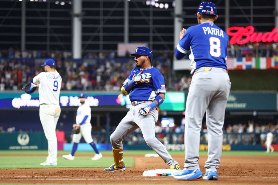 L'esultanza di Luis Arraez