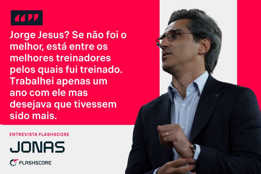 Jonas e a relação com Jorge Jesus