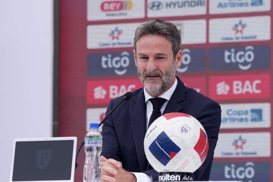 Panama coach Thomas Christiansen during the squad announcement Panama coach Thomas Christiansen during the squad announcement