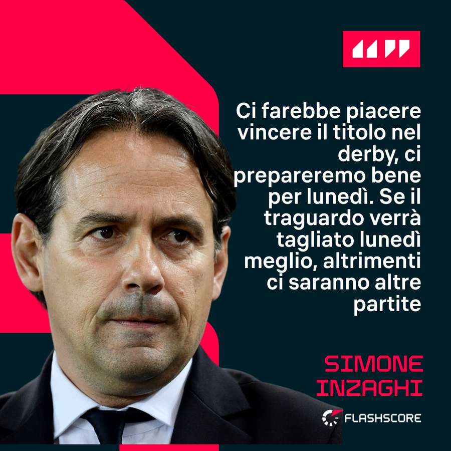 Le parole di Simone Inzaghi