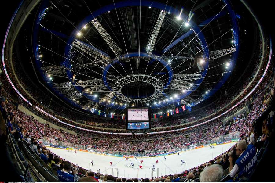 Verdensmesterskabet i ishockey betyder altid fuldt hus i O2 Arena i Prag.