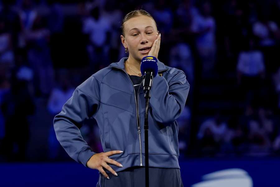 Anisimova habla tras el partido