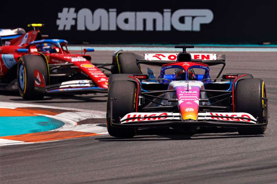 Ricciardo in action