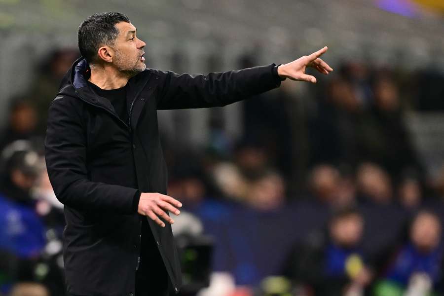 Sérgio Conceição durante Milan-Feyenoord