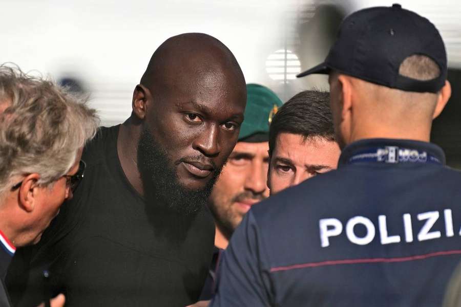 Romelu Lukaku est arrivé dans la soirée à l'aéroport de Rome. 