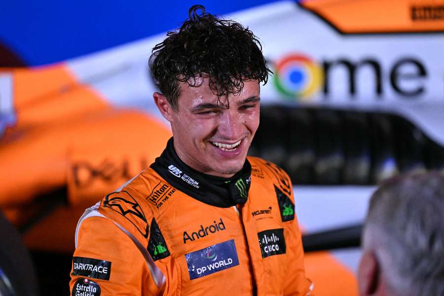 Lando Norris konnte sich das Lachen nach dem Sieg beim Formel 1 GP Singapur nicht verkneifen.