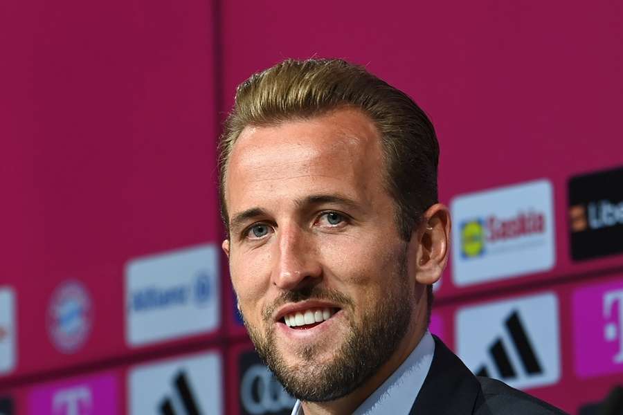 Harry Kane freut sich, beim FC Bayern loszulegen.