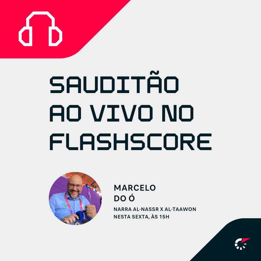 Flashscore vai transmitir jogos do Brasil na Copa do Mundo de