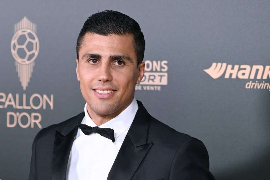 Rodri Hernández, en la gala del Balón de Oro