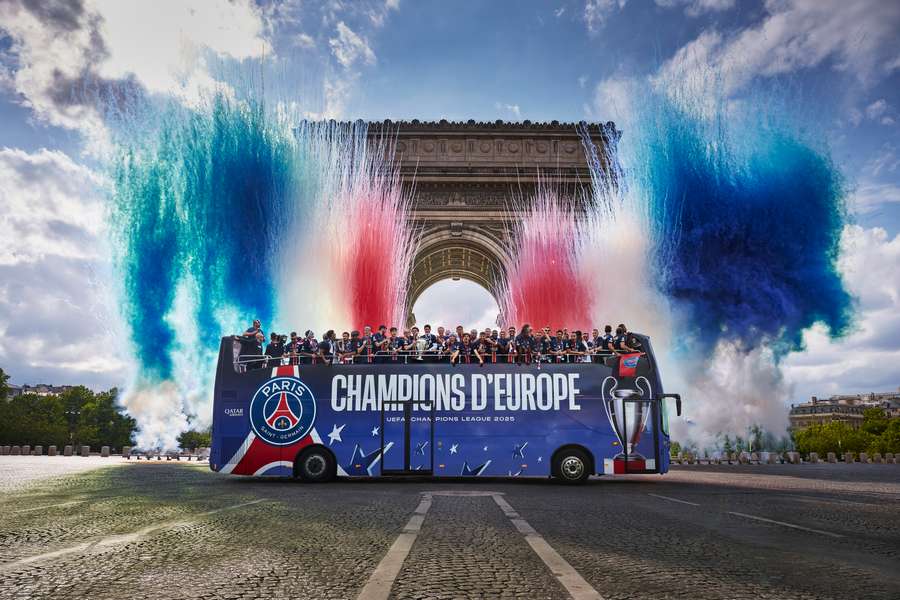 A festa do PSG campeão europeu