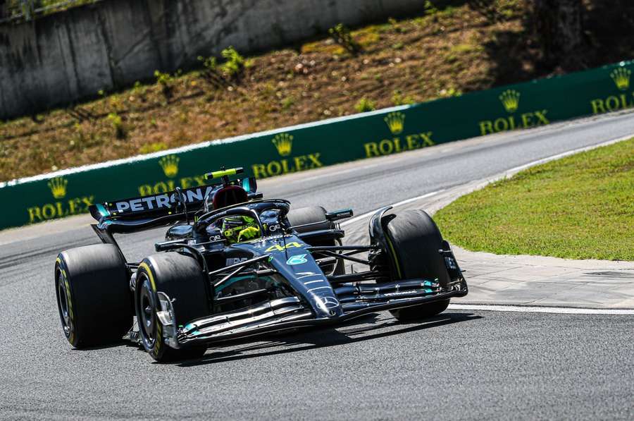 Lewis Hamilton sicherte Mercedes die erste Pole-Position der F1-Saison