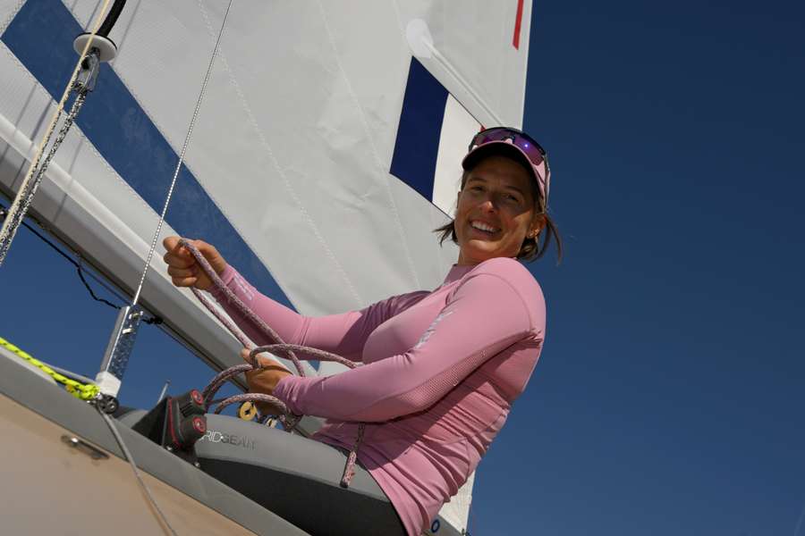 Camille Lecointre le 6 octobre dernier à Marseille lors d'un entraînement.