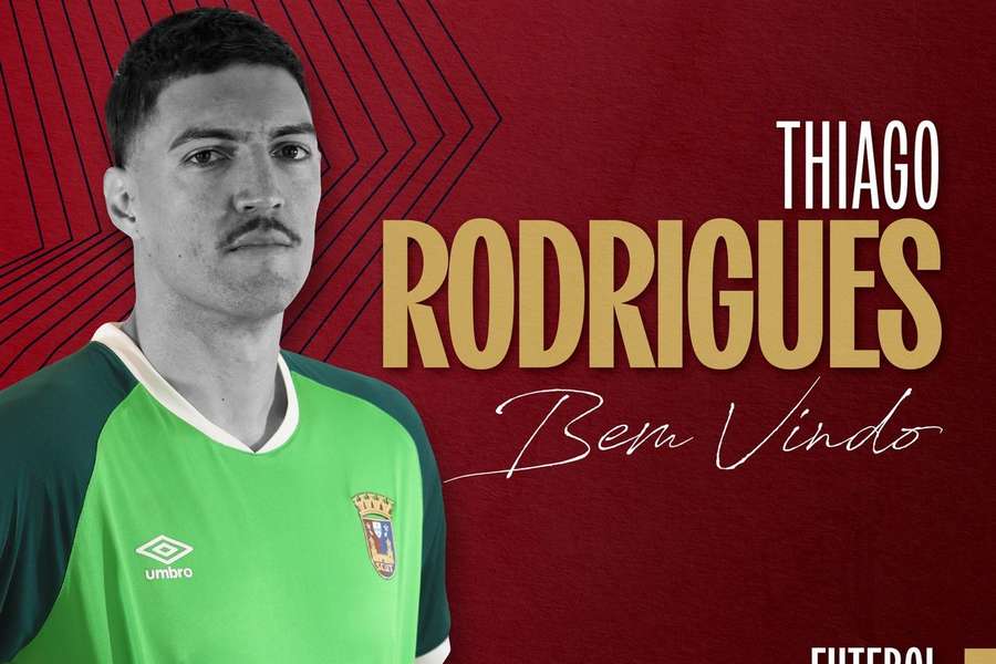 Thiago Rodrigues vai jogar na Liga 2