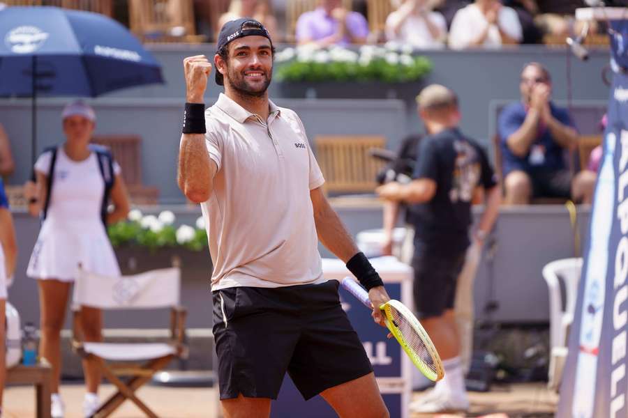 Berrettini celebra su nuevo éxito