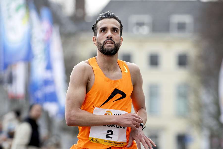 Khalid Choukoud tijdens de City-Pier-City Loop in Den Haag