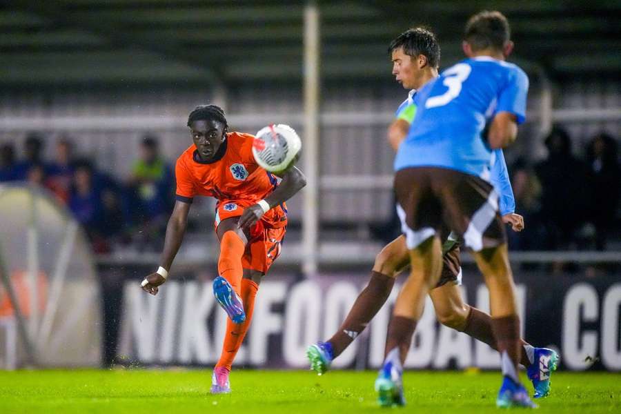 Levi Acheampong tekende voor de enige Nederlandse treffer