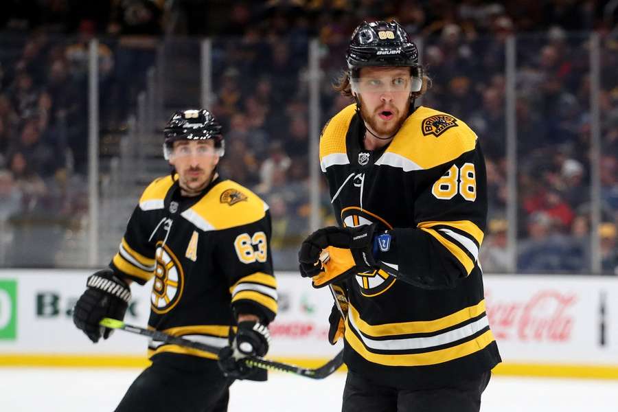 David Pastrňák a Brad Marchand ešte ako spoluhráči.