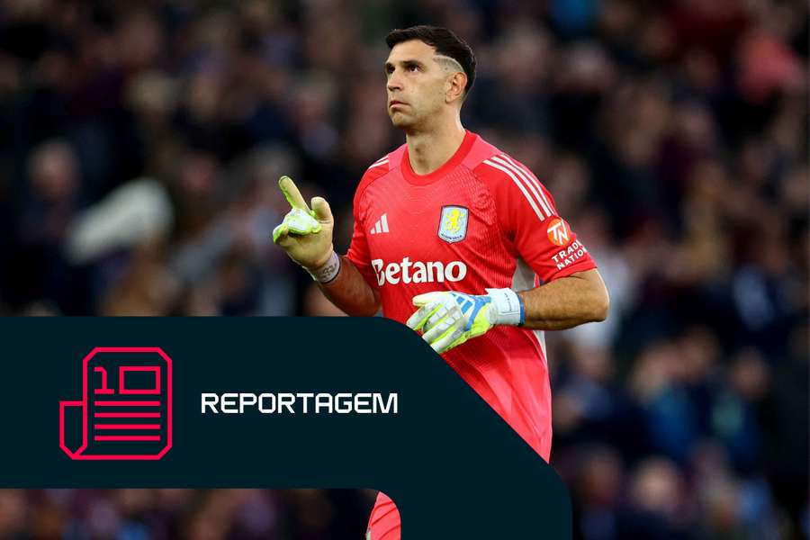 'Dibu' Martínez, guarda-redes argentino do Aston Villa