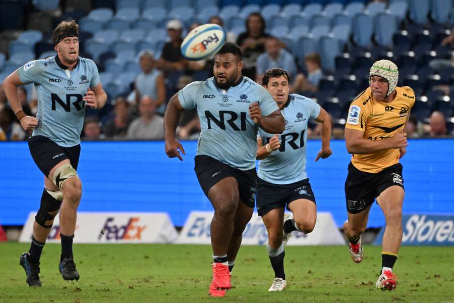 Taniela Tupou in action for the NSW Waratahs earlier this year. 