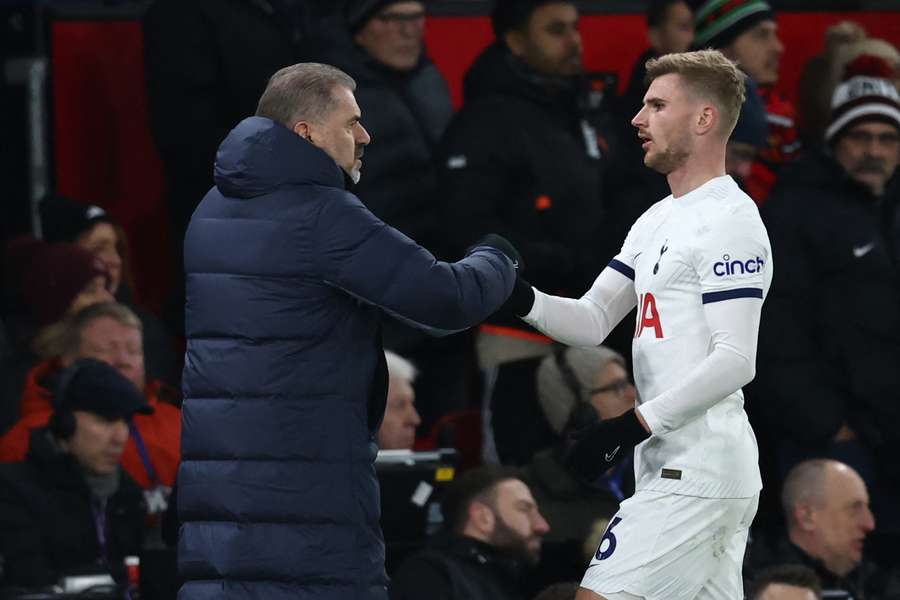 Ange Postecoglou singled out Timo Werner after Thursday's draw with Rangers