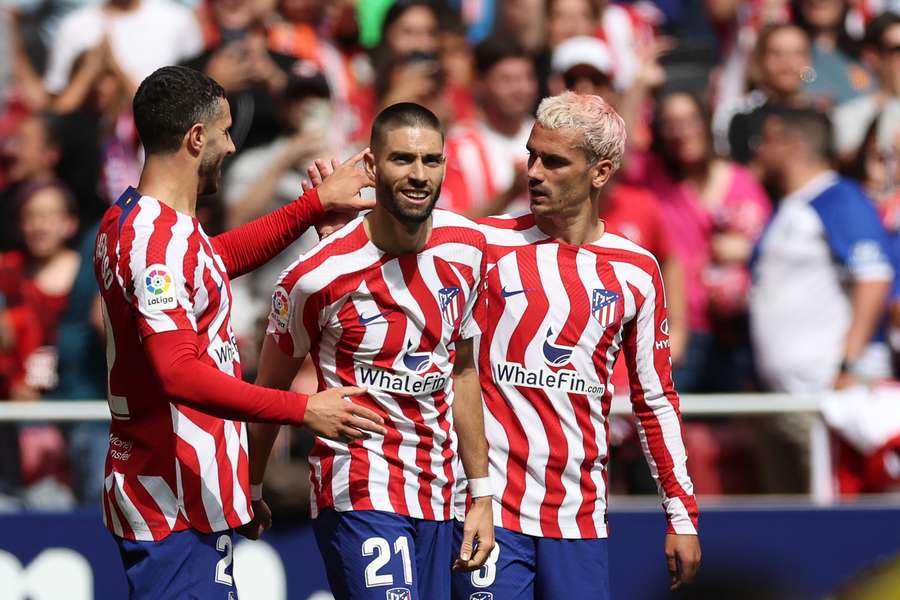 Griezmann a servi Carrasco pour ouvrir le score pour l'Atlético.