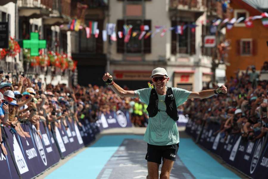 Vincent Bouillard à l'arrivée à Chamonix ce samedi.