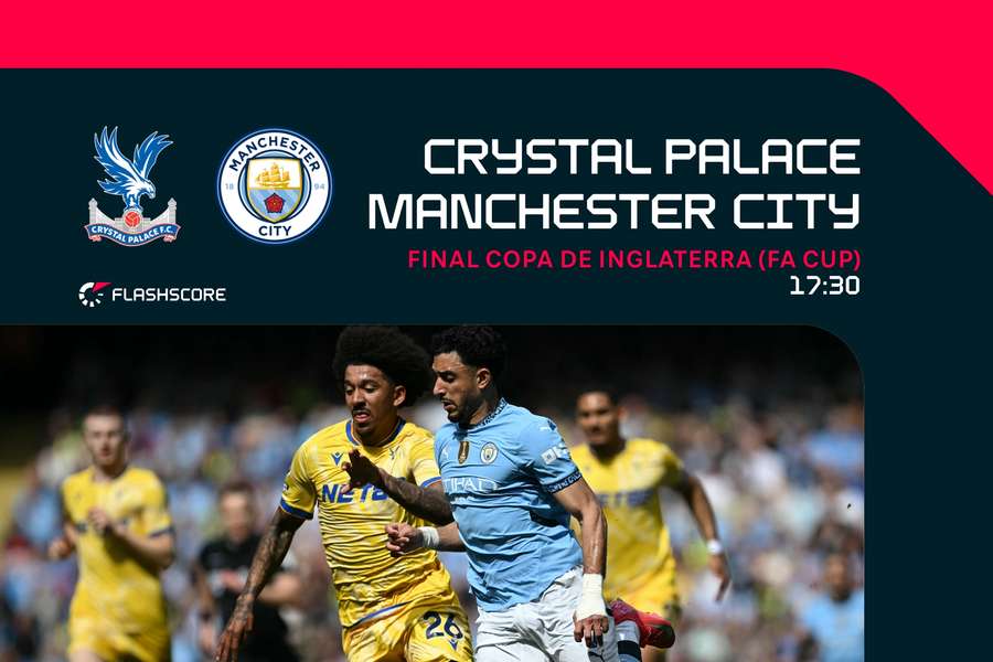 El Crystal Palace y el Manchester City se miden en la final de la FA Cup