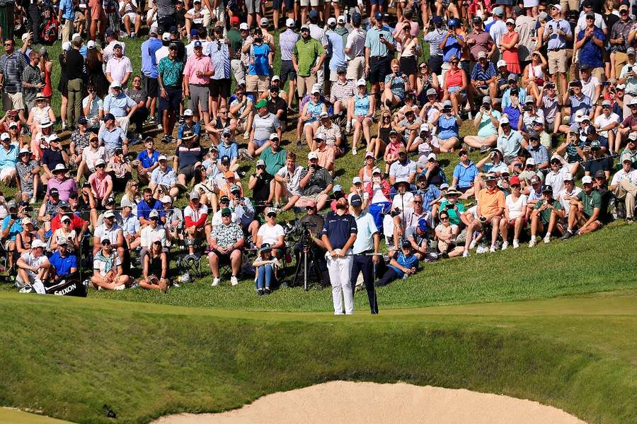 The crowd watches on at Valhalla
