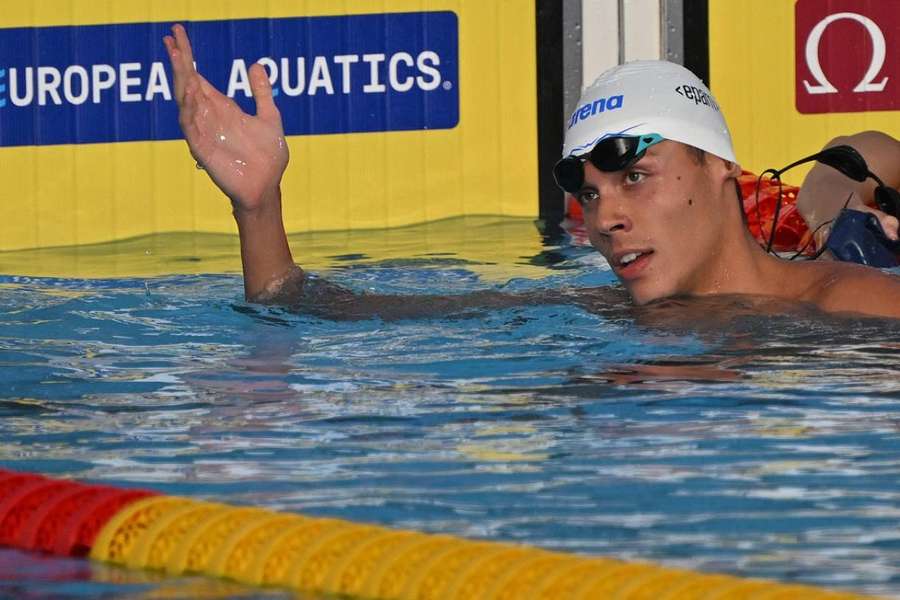 David Popovici frôle le record du monde du 100 m libre à l'Euro de natation