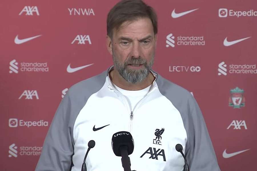 Jürgen Klopp ce vendredi en conférence de presse.