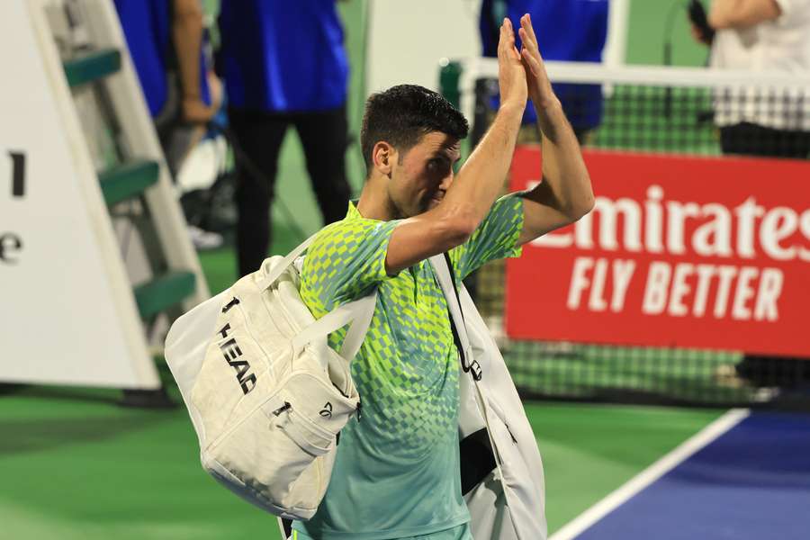 Djokovic lost to Daniil Medvedev in Dubai