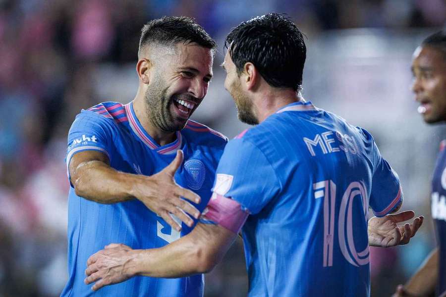 Jordi Alba și Leo Messi, colegi la Barcelona și Inter Miami