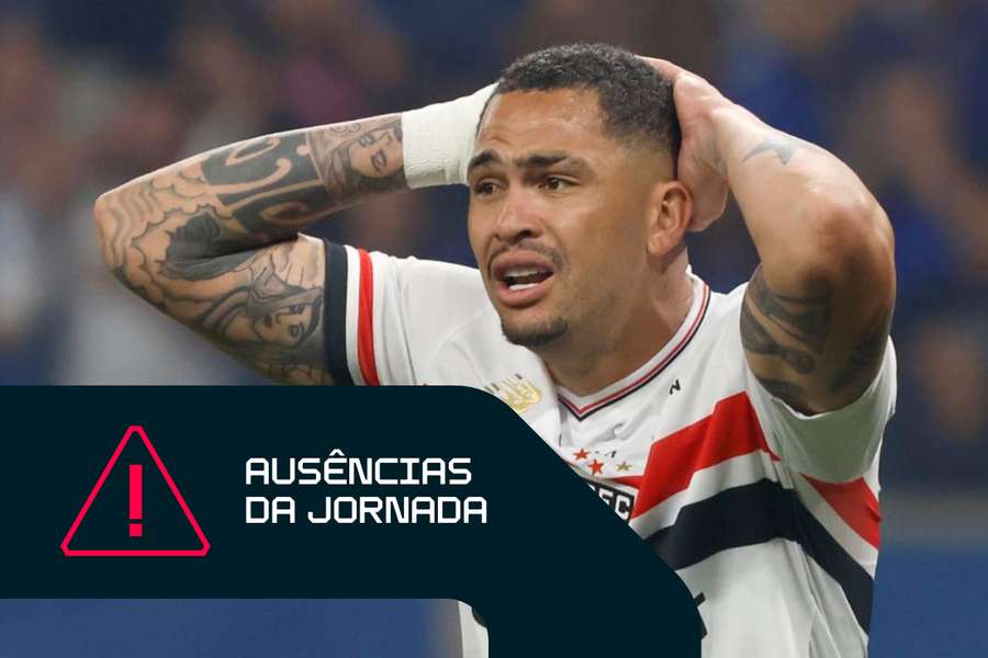Luciano é baixa no São Paulo contra o Cruzeiro
