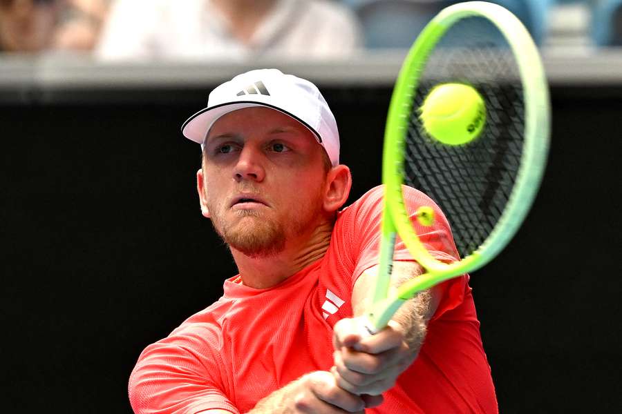 Alejandro Davidovich Fokina pictured at the Australian Open last month