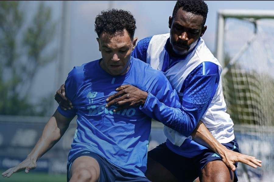 Pepê e Zaidu no treino do FC Porto Pepê e Zaidu no treino do FC Porto