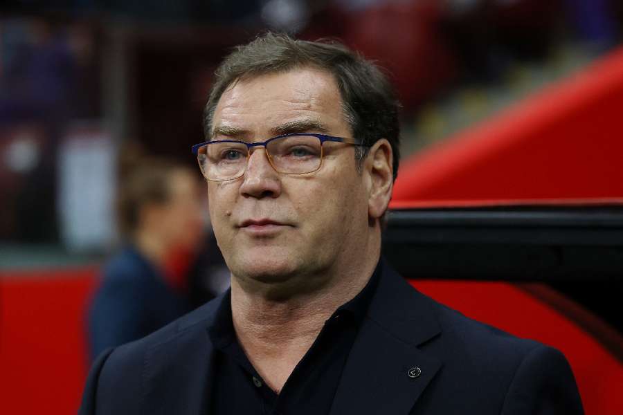 Poland manager Urban looks on Poland manager Urban looks on