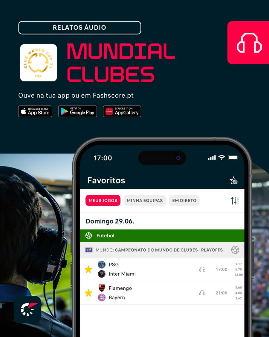Ouça o relato no site ou na app