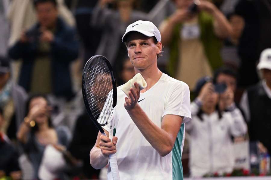 Jannik Sinner won deze week de China Open in Beijing Jannik Sinner won deze week de China Open in Beijing